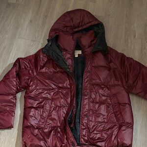 Michael Kors Women's Burgundy Puffer Jacket